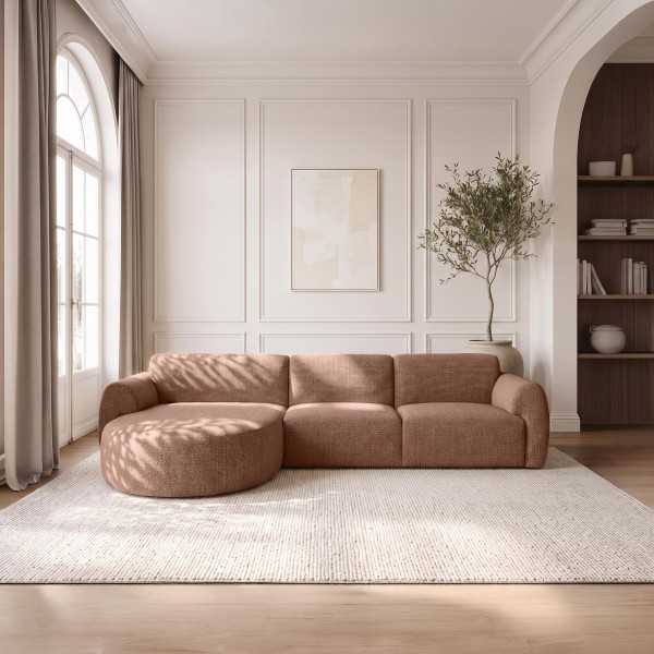 5-Sitzer-Ecksofa aus Stoff mit Recamiere links - Viana