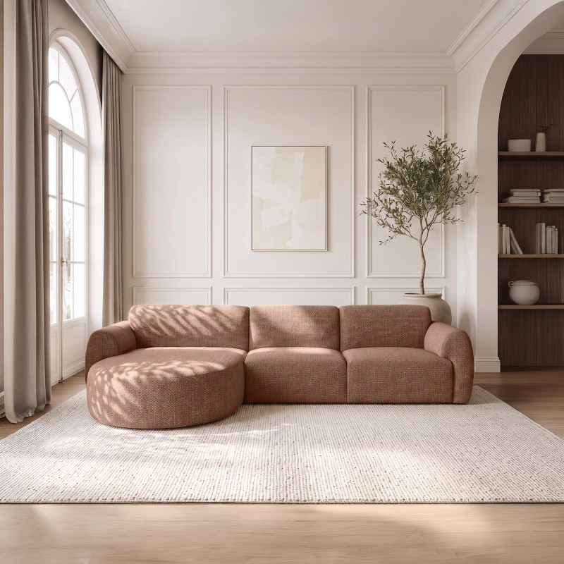 5-Sitzer-Ecksofa aus Stoff mit Recamiere links - Viana