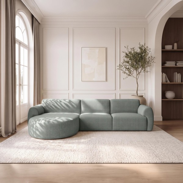5-Sitzer-Ecksofa aus Stoff mit Recamiere links - Viana
