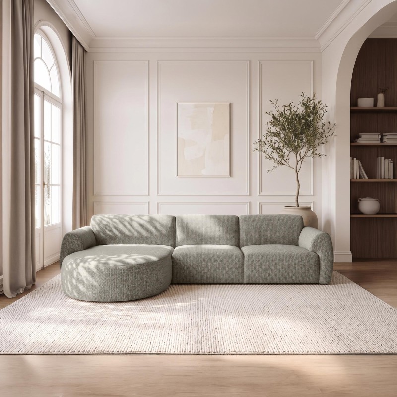 5-Sitzer-Ecksofa aus Stoff mit Recamiere links - Viana