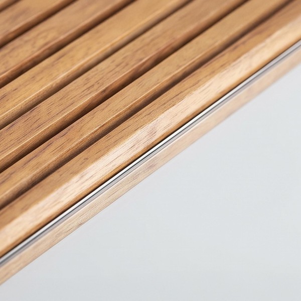 Badezimmerspiegel zur Wandmontage aus Teakholz - Amaya