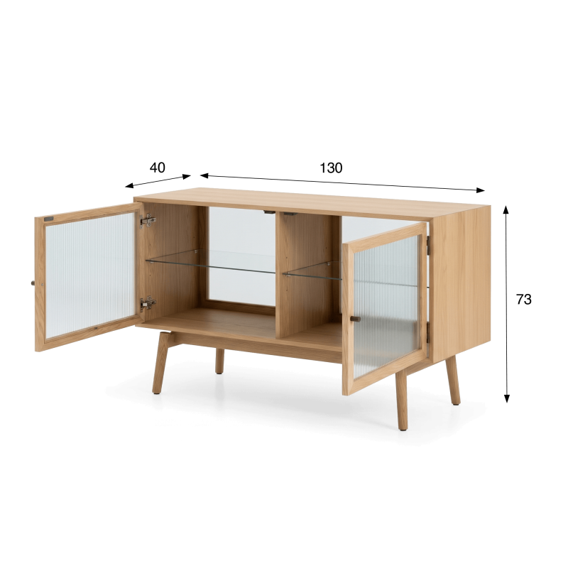 Esszimmer-Sideboard aus Eichenholz 130 cm - Elin