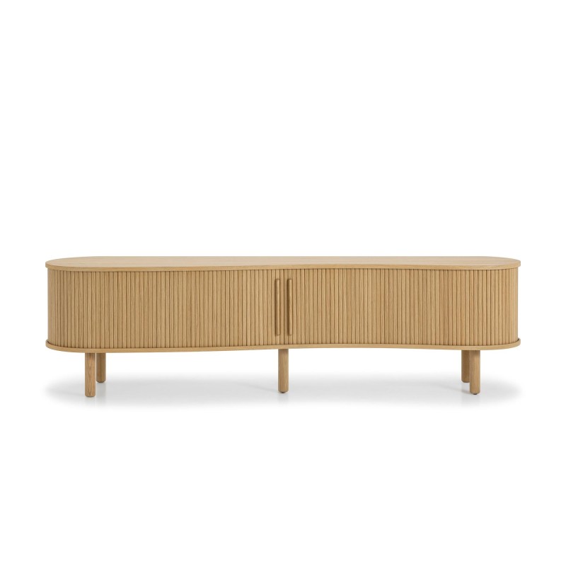 Design-TV-Möbel aus Eichenholz 210 cm - Noji