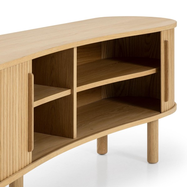Design-TV-Möbel aus Eichenholz 210 cm - Noji