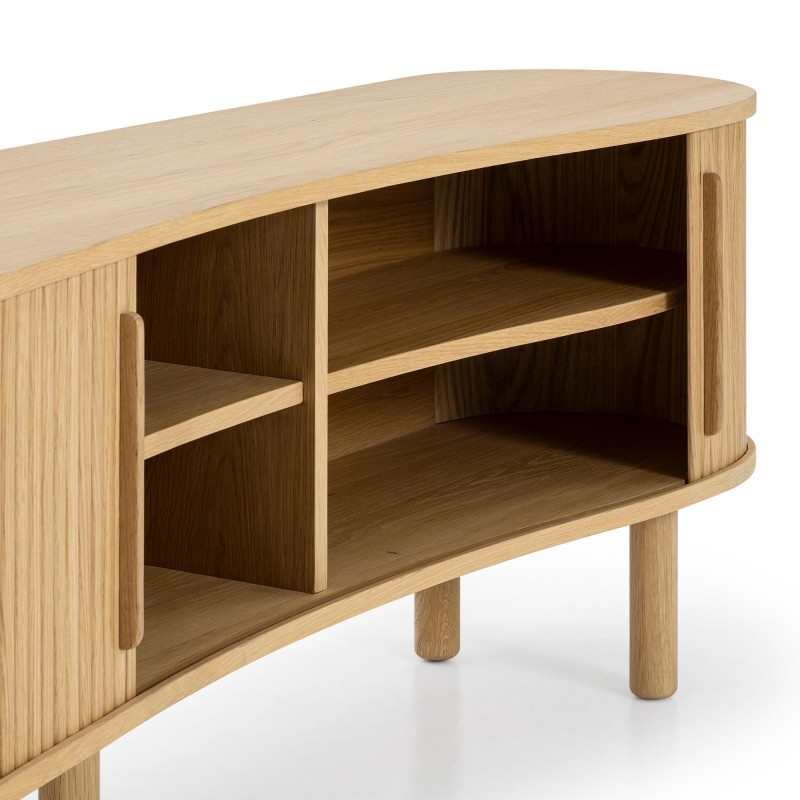 Design-TV-Möbel aus Eichenholz 210 cm - Noji