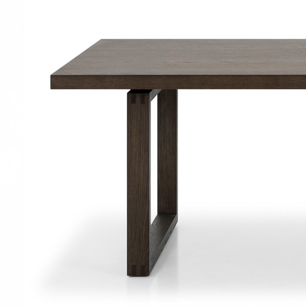 Esstisch aus dunklem Eichenholz 220 cm - Oria
