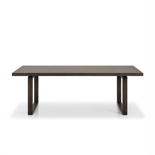 Esstisch aus dunklem Eichenholz 220 cm - Oria