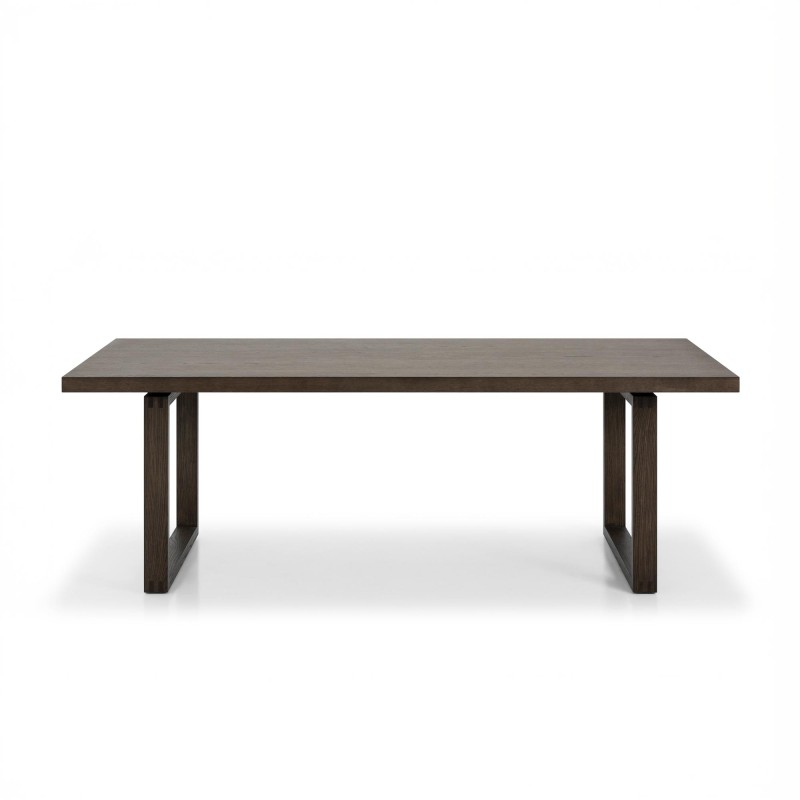 Esstisch aus dunklem Eichenholz 220 cm - Oria