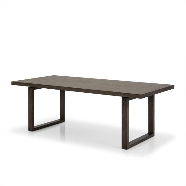 Esstisch aus dunklem Eichenholz 220 cm - Oria