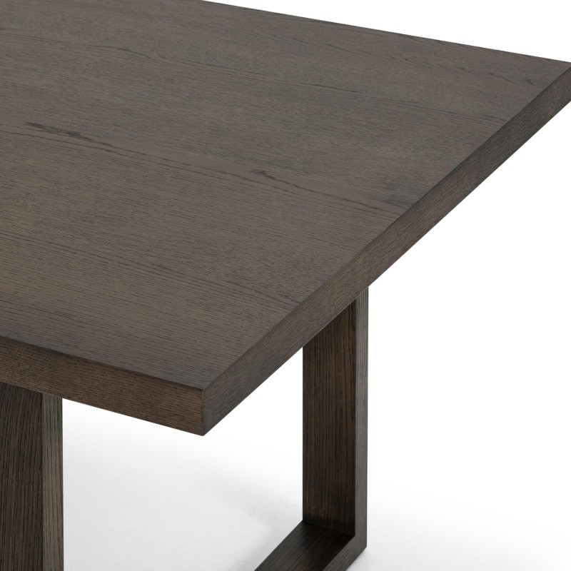 Esstisch aus dunklem Eichenholz 220 cm - Oria
