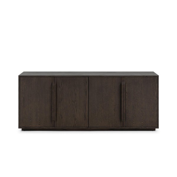 Sideboard aus dunklem Eichenholz 185 cm - Oria
