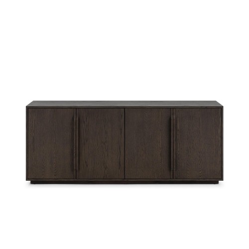 Sideboard aus dunklem Eichenholz 185 cm - Oria