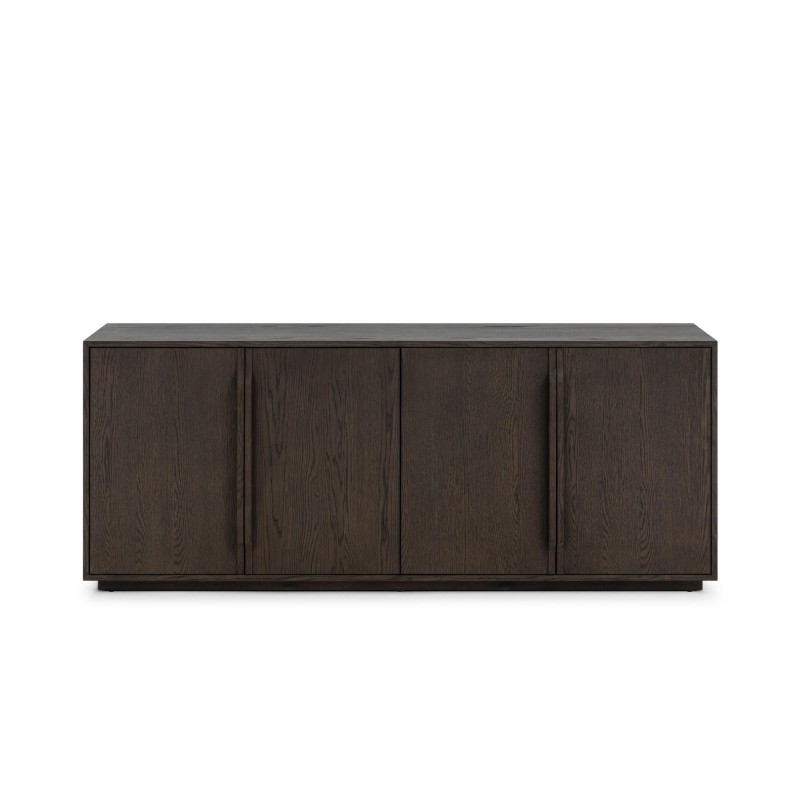 Sideboard aus dunklem Eichenholz 185 cm - Oria