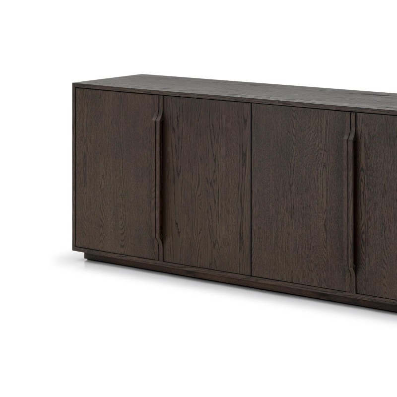 Sideboard aus dunklem Eichenholz 185 cm - Oria