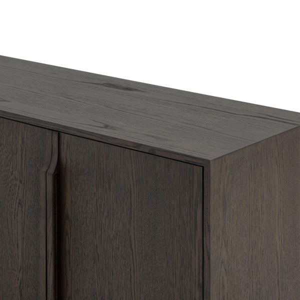 Sideboard aus dunklem Eichenholz 185 cm - Oria