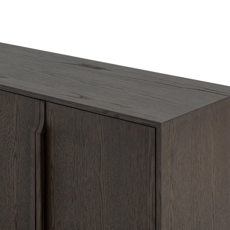 Sideboard aus dunklem Eichenholz 185 cm - Oria