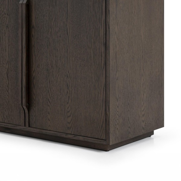 Sideboard aus dunklem Eichenholz 185 cm - Oria
