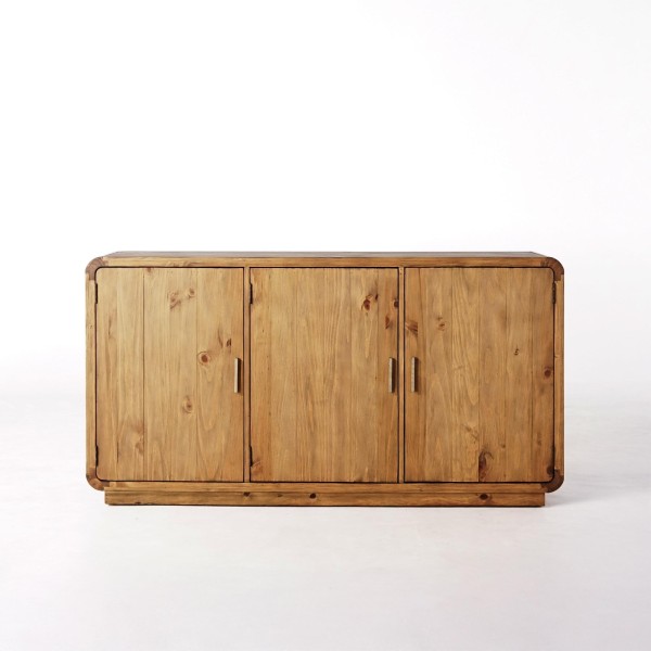 Sideboard aus massivem Kiefernholz natur 160 cm - Valdora