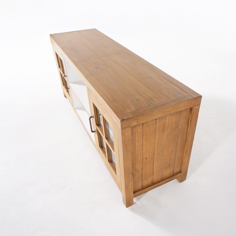 TV-Möbel aus massivem Kiefernholz natur 160 cm - Ashford