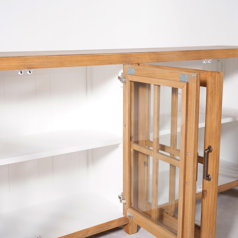 Sideboard aus massivem Kiefernholz natur 210 cm - Ashford