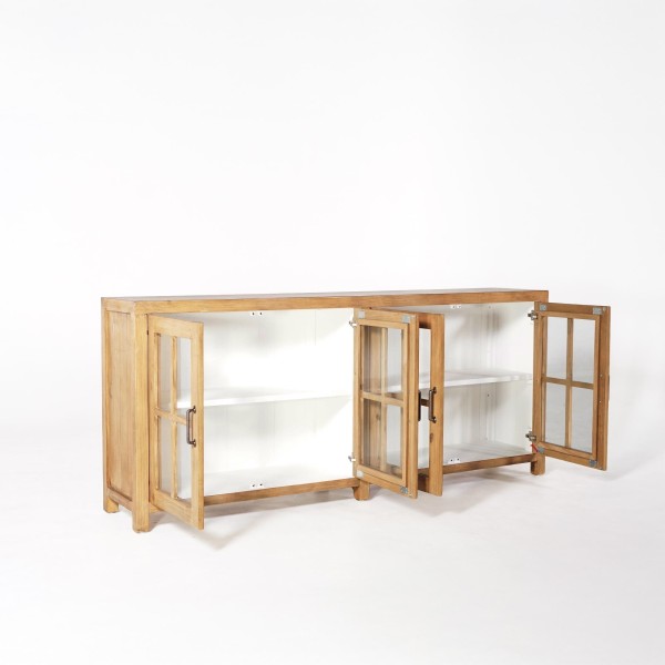 Sideboard aus massivem Kiefernholz natur 210 cm - Ashford