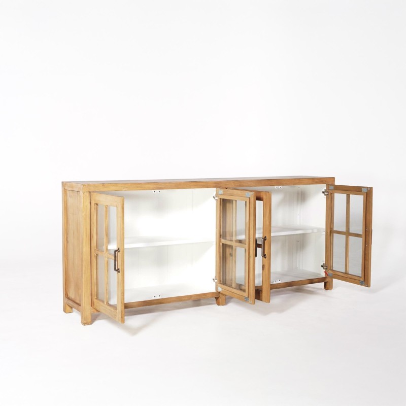 Sideboard aus massivem Kiefernholz natur 210 cm - Ashford