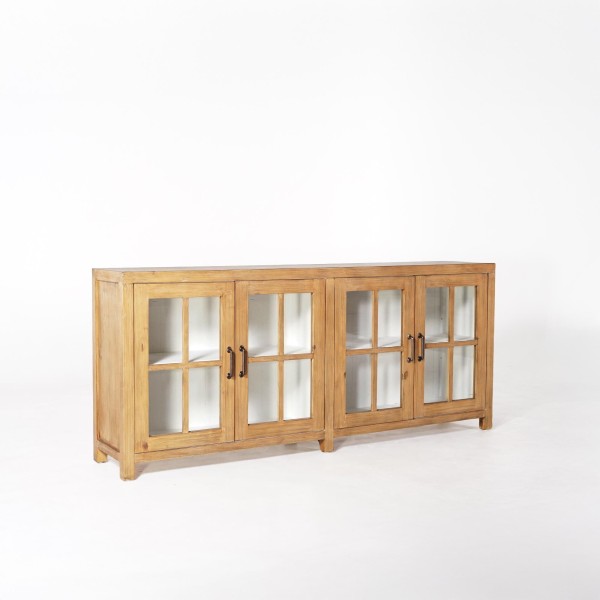 Sideboard aus massivem Kiefernholz natur 210 cm - Ashford