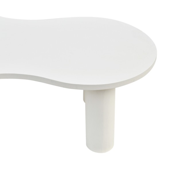 Weißer Design-Couchtisch aus Verbundmarmor - Arco