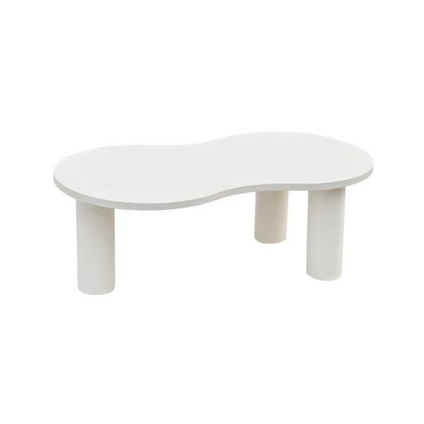 Weißer Design-Couchtisch aus Verbundmarmor - Arco