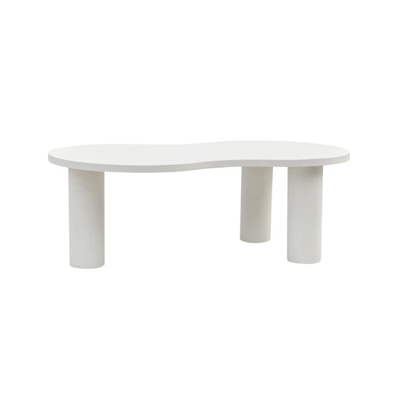 Weißer Design-Couchtisch aus Verbundmarmor - Arco