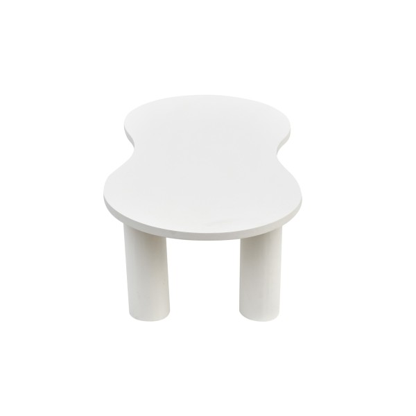 Weißer Design-Couchtisch aus Verbundmarmor - Arco