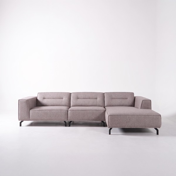 5-Sitzer-Ecksofa aus Stoff mit Recamiere rechts - Zoya