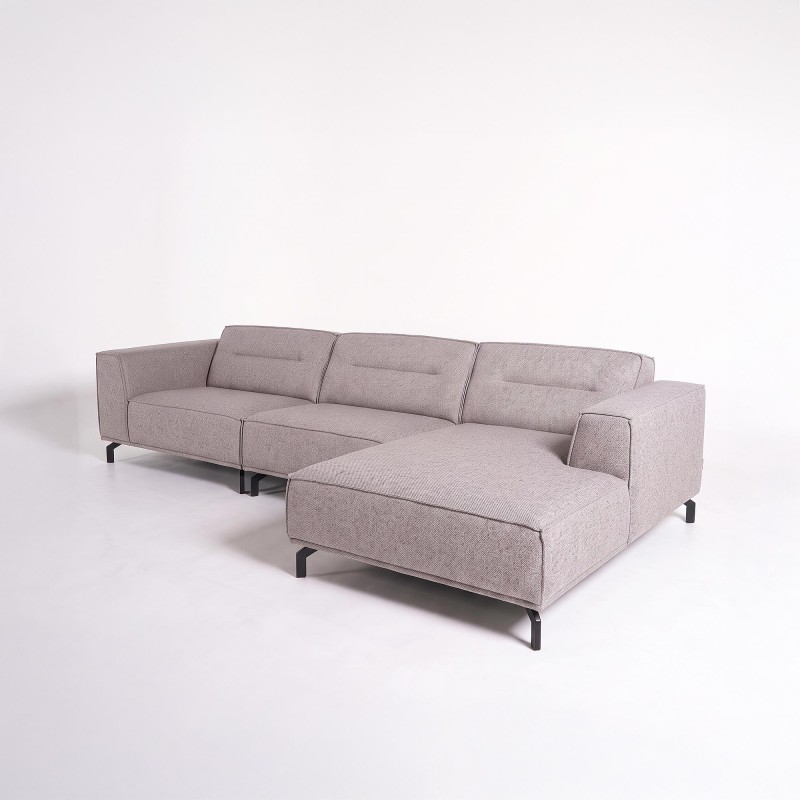 5-Sitzer-Ecksofa aus Stoff mit Recamiere rechts - Zoya