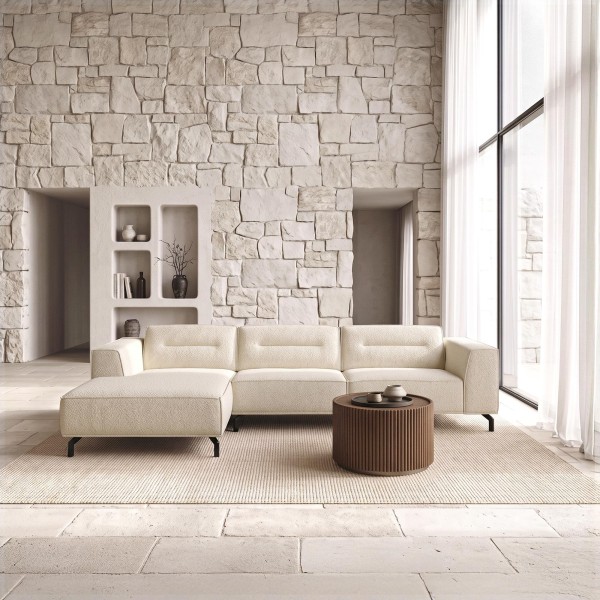 5-Sitzer-Ecksofa aus Stoff mit Recamiere links - Zoya