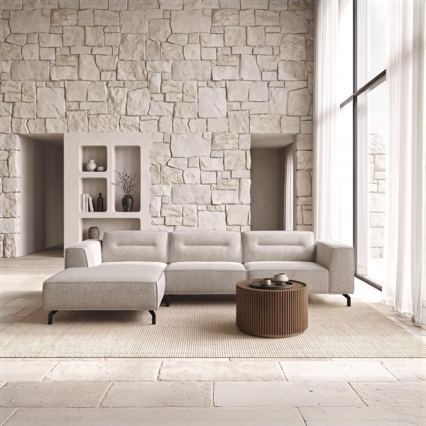 5-Sitzer-Ecksofa aus Stoff mit Recamiere links - Zoya