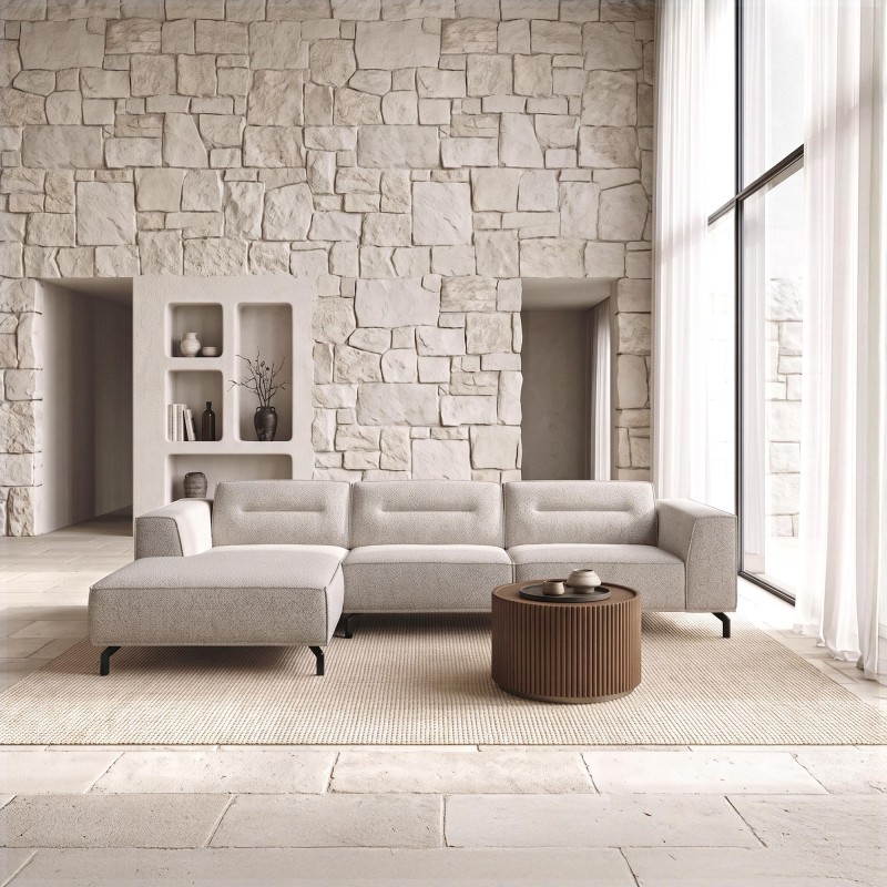 5-Sitzer-Ecksofa aus Stoff mit Recamiere links - Zoya