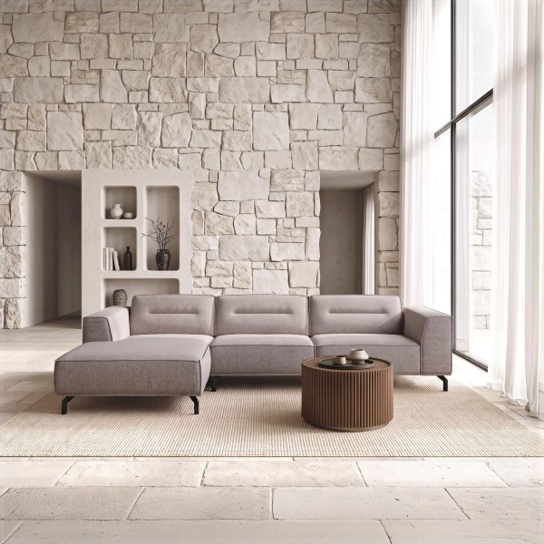 5-Sitzer-Ecksofa aus Stoff mit Recamiere links - Zoya