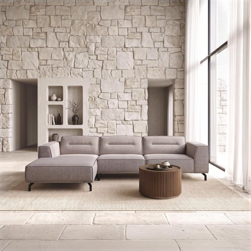 5-Sitzer-Ecksofa aus Stoff mit Recamiere links - Zoya
