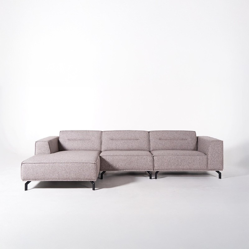 5-Sitzer-Ecksofa aus Stoff mit Recamiere links - Zoya