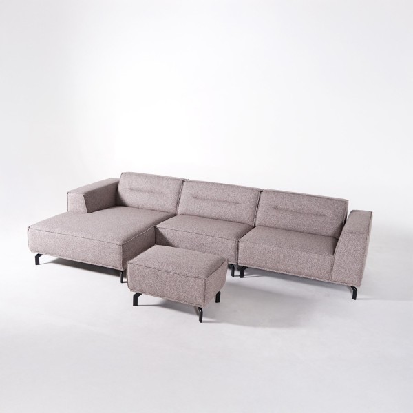 5-Sitzer-Ecksofa aus Stoff mit Recamiere links - Zoya