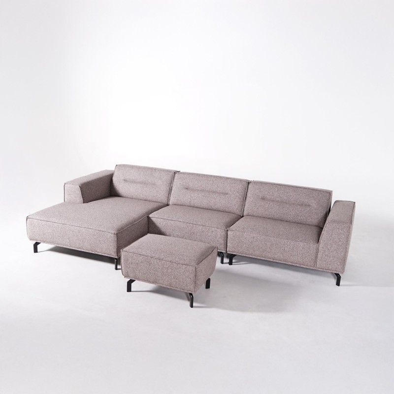 5-Sitzer-Ecksofa aus Stoff mit Recamiere links - Zoya