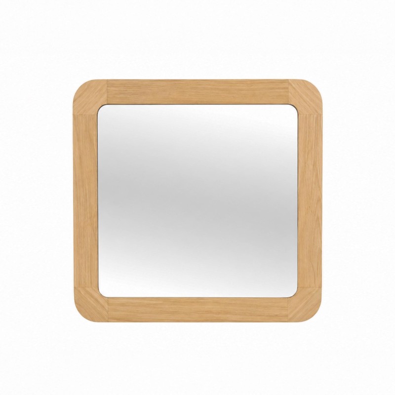 Quadratischer Badezimmerspiegel 70 x 70 cm mit abgerundeten Ecken