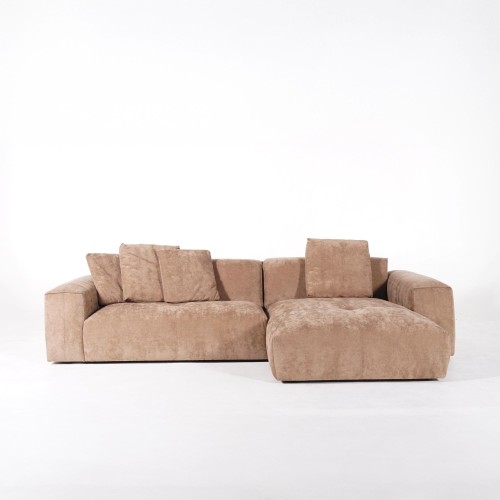 5-Sitzer-Ecksofa aus Stoff mit Recamiere rechts - Olya