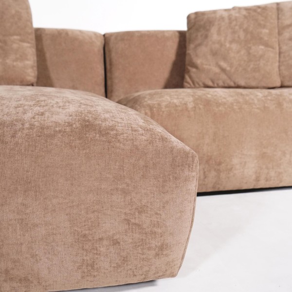 5-Sitzer-Ecksofa aus Stoff mit Recamiere links - Olya