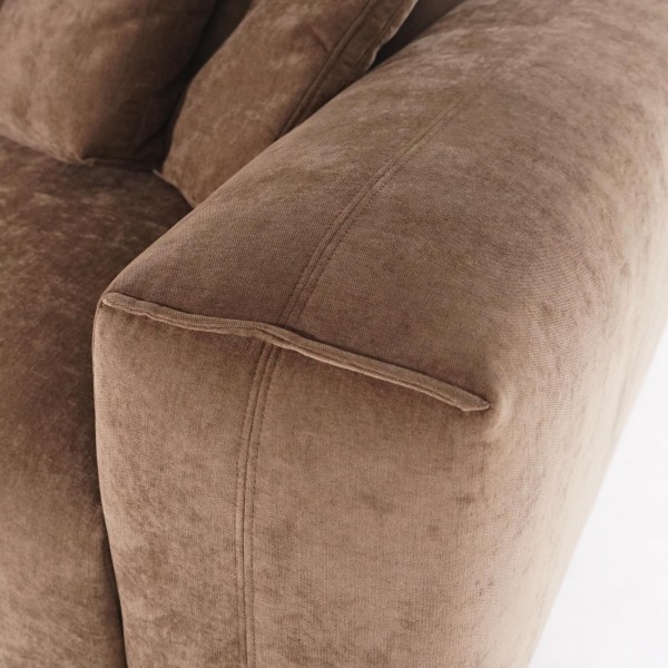 5-Sitzer-Ecksofa aus Stoff mit Recamiere links - Olya