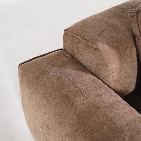 5-Sitzer-Ecksofa aus Stoff mit Recamiere links - Olya