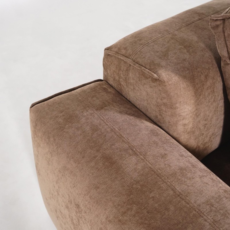 5-Sitzer-Ecksofa aus Stoff mit Recamiere links - Olya