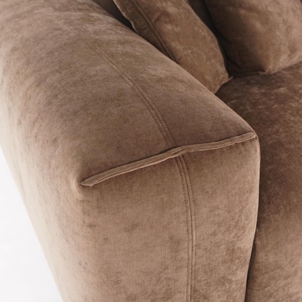 5-Sitzer-Ecksofa mit Recamiere rechts und integriertem Couchtisch - Olya