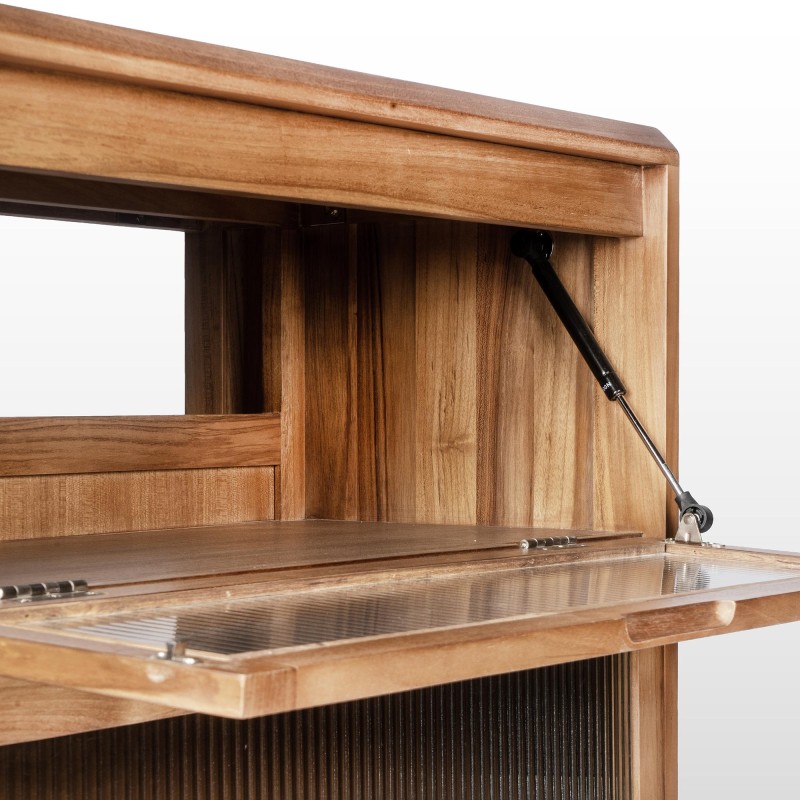 Waschtischunterschrank aus massivem Teakholz 80 cm - Riona