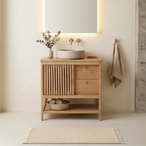 Badezimmermöbel unter Waschbecken aus Holz 80 cm - Rohini